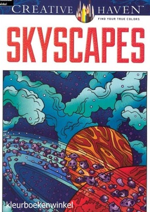 CH 07 skyscapes, kleurboek ter land, ter zee en in de lucht