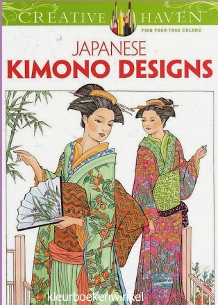 CH 26 kimono designs, kleurboek culturen CH 26 kimono designs, kleurboek culturen