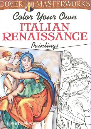 CH 43 italian renaissance, kleurboek schilderijen