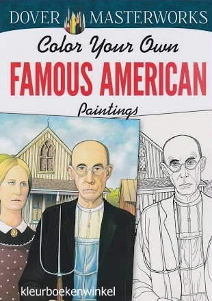 CH 70 famous american, kleurboek schilderijen
