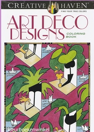 CH 81 art deco designs, kleurboek motieven
