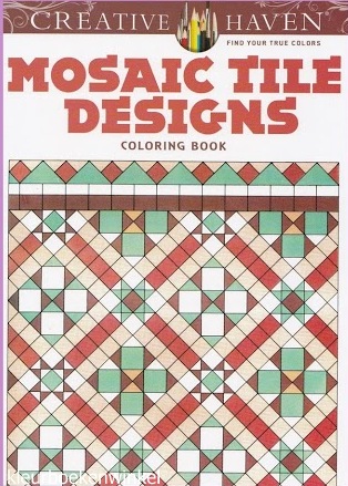 CH 90 mosaic tile designs, kleurboek motieven