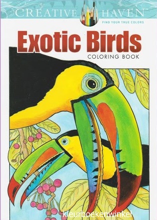 CH 92 exotic birds, kleurboek dieren