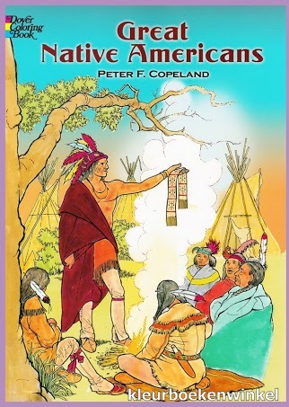 DZ 101 native americans, kleurboek indianen