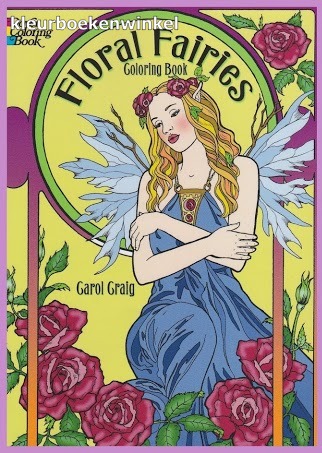 DZ 110 floral fairies, kleurboek feeëriek