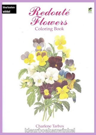 DZ 54 redoute flowers, kleurboek bekende meesters