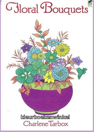 DZ 56 floral bouquets, kleurboek bloemen en vlinders