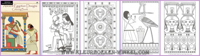 DZ 74 ancient egyptian designs, kleurboek egypte