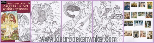 DZ 85 angels in art, kleurboek feeëriek