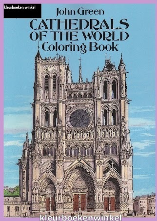 DZ 90 cathedrals of the world, kleurboek klassiek getint