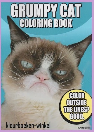 DZ 91 kleurboek grumpy cat, dieren en natuur