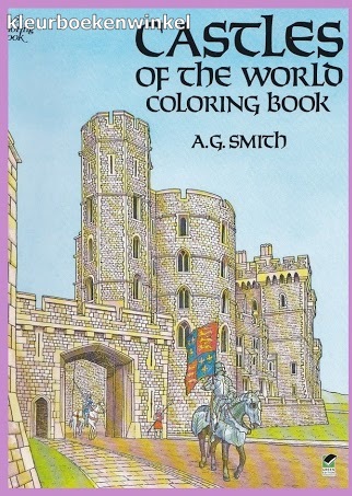 DZ 96 castles of the world, kleurboek klassiek getint