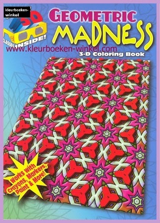 DDX 14 geometric madness, 3-D kleurboeken extra.