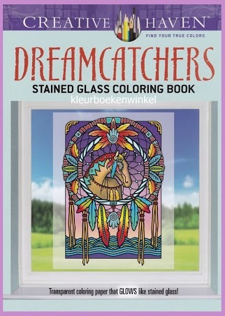 GL 08 dreamcatchers, glas en lood kleurboek