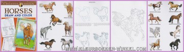 TK 03 horses. tekenen en kleuren.