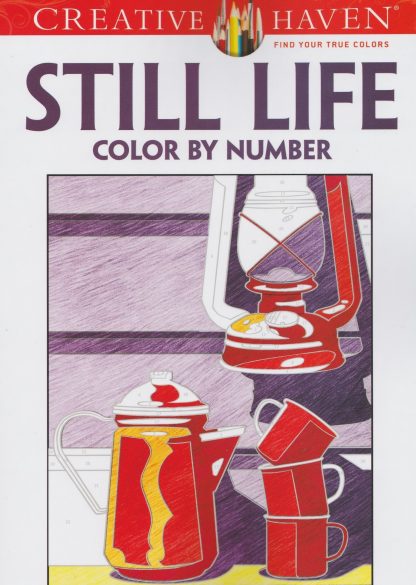 KN 10 still life ,kleurboek kleuren op nummer
