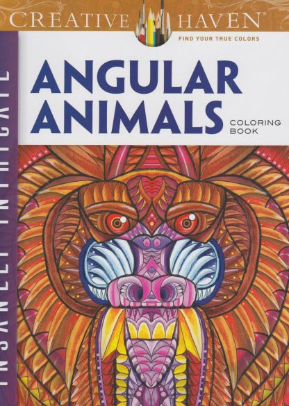 CH 136 angular animals. kleurboek dieren