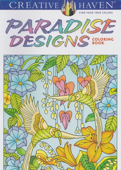 kleurboek bloemig, CH 138 paradise designs.