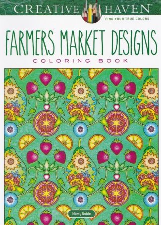 farmer market designs, kleurboek motieven