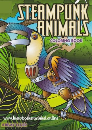 Kleurboek steampunk animals van kleurboekenwinkel