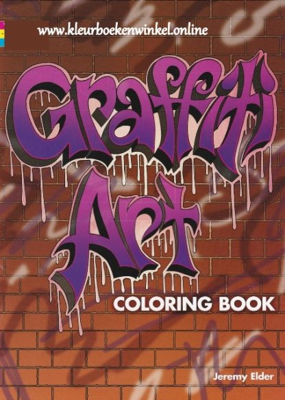 graffiti art, kleurboek motieven