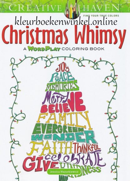 kleurboek christmas whimsy
