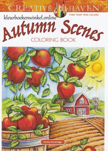 kleurboek autumn scenes
