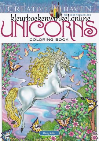 kleurboek unicorns, kleurboek dieren, kleurplaten van eenhoorns