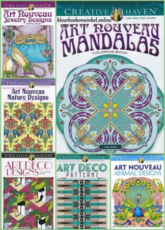 kleurboeken art nouveau en art deco